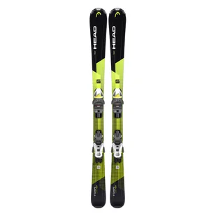 Dziecięce Narty HEAD V-SHAPE TEAM EASY + SLR 4.5 WIAZ- 8466008639, 8466144757 31428145 – Czarny - Narty - miniaturka - grafika 1