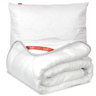 Poduszki - Kołdra Antyalergiczna Haftowana Całoroczna Silikon 200X220 Cm + Poduszka 70X80 Cm - miniaturka - grafika 1