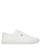 Trampki damskie - Tommy Hilfiger Tenisówki FW0FW08641 Biały - miniaturka - grafika 1
