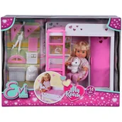 Lalki dla dziewczynek - Lumarko Lalka Evi W Domu Pokój Jednorożec Łóżko Biurko - miniaturka - grafika 1