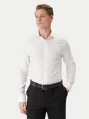 Koszule męskie - Calvin Klein Koszula LV019EU120 Biały Slim Fit - miniaturka - grafika 1