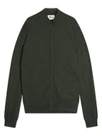 Swetry męskie - Just Cashmere Kaszmirowy kardigan "Lilou" w kolorze ciemnozielonym - miniaturka - grafika 1