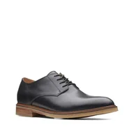 Półbuty męskie - Clarkdale Moon [black leather] - rozmiar 39.5 - miniaturka - grafika 1