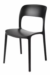 Fotel biurowy, krzesło biurowe D2.Design Krzesło Flexi czarne 40553 - Fotele i krzesła biurowe - miniaturka - grafika 1