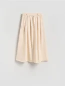 Spódnice - Reserved - Spódnica midi - złamana biel - miniaturka - grafika 1