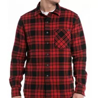 Koszule męskie - Replay Koszula męska regular fit, 010 Black/Red, L - miniaturka - grafika 1