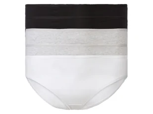 esmara® Figi damskie z bawełną, 5 par (Czarny/szary/biały, 3XL (56/58)) - Majtki damskie - miniaturka - grafika 1