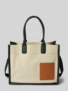 Torba z uchwytami i detalem z logo model ‘Pezza’ - Torebki damskie - miniaturka - grafika 1