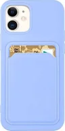 Portfele - Card Case silikonowe etui portfel z kieszonk na kart dokumenty do Samsung Galaxy A72 4G fioletowy - miniaturka - grafika 1