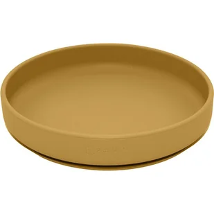 Petite&Mars Take&Match Silicone Plate talerz z przyssawką Intense Ochre 6 m+ 1 szt. - Miseczki i talerzyki dla dzieci - miniaturka - grafika 1