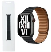Akcesoria do smartwatchy - Skórzany Pasek Apple Watch 42 / 45MM Leather Link ML823AM/A Midnight Rozmiar M/L - miniaturka - grafika 1