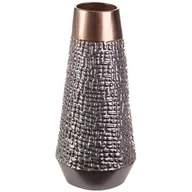 Wazony i flakony - Wazon Z Glinki Ceramicznej Morena 16X16X34 Stalowy + Miedziany - miniaturka - grafika 1