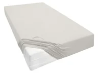 Prześcieradła - Biberna Prześcieradło z dżerseju, różne rozmiary (140 - 160 x 200 - 220 cm, Jasnoszary) - miniaturka - grafika 1