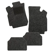 Akcesoria tuningowe - CarFashion 254794 BasicRips B02 wycieraczka samochodowa w kolorze czarnym nakrapiana, czarna ochrona przed wchodzeniem, czarne obszycie na wysoki połysk, zestaw dywaników samochodowych bez uchwytu - miniaturka - grafika 1