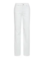 Spodnie damskie - SELECTED FEMME Dżinsy damskie o szerokim kroju z wysokim stanem, Snow White, 28W / 32L - miniaturka - grafika 1