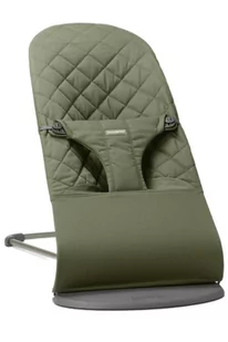 BabyBjörn, Bliss Woven, leżaczek, ciemnozielony - Leżaczki i huśtawki - miniaturka - grafika 1