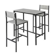 Stoły z krzesłami - SoBuy Komplet stolik barowy zestaw 3-cz. OGT03-HG - miniaturka - grafika 1