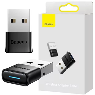 BASEUS Adapter Bluetooth BASEUS BA04 Czarny - Kable komputerowe i do monitorów - miniaturka - grafika 3