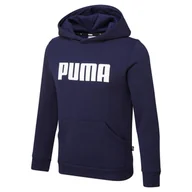 Moda i Uroda OUTLET - Bluza z kapturem chłopięca Puma ESS FL granatowa 84759602-104 - miniaturka - grafika 1