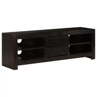 Szafki RTV - vidaXL Szafka pod TV, drewno akacjowe, 120 x 30 x 40 cm, ciemnobrązowa vidaXL - miniaturka - grafika 1
