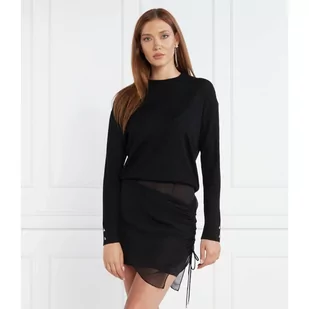 Patrizia Pepe Wełniany sweter | Regular Fit - Swetry damskie - miniaturka - grafika 1