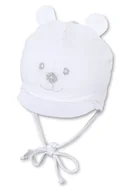 Czapki damskie - Sterntaler Niemowlęta - Chłopięca czapka z daszkiem 4001466, biały, 41 - miniaturka - grafika 1