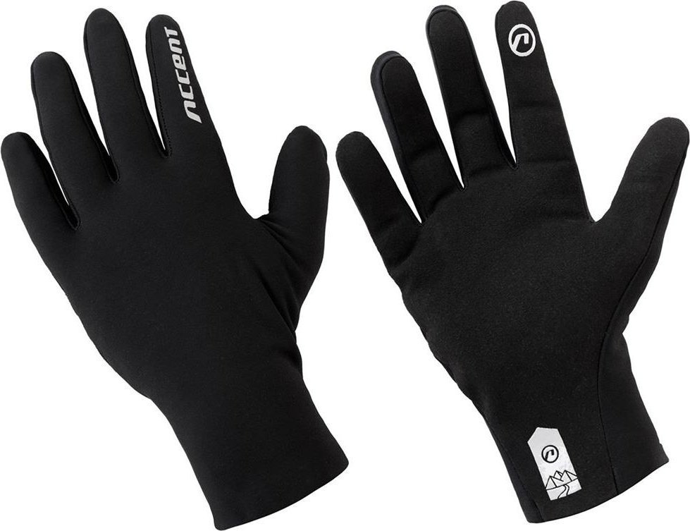 Rękawiczki z długimi palcami Accent Pure Long, czarne, M