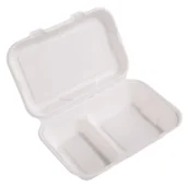 Akcesoria do pakowania - Menu box dwudzielny 251x166 pulpa trzcinowa 50szt - miniaturka - grafika 1