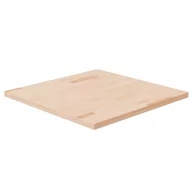 Blaty meblowe i parapety okienne - Kwadratowy blat do stolika, 60x60x2,5 cm, surowe drewno dębowe - miniaturka - grafika 1