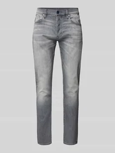 Jeansy o kroju slim fit z efektem znoszenia - Spodnie męskie - miniaturka - grafika 1
