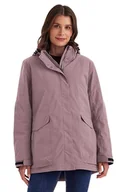 Kurtki damskie - killtec Damska kurtka funkcyjna/wodoodporna kurtka outdoorowa z odpinanym kapturem Damen Jacke, Malve, 38, 43285-000 - miniaturka - grafika 1