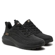 Sneakersy damskie - Sneakersy Skechers Sport Squad Waves 117485 Czarny - miniaturka - grafika 1