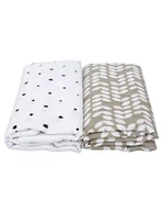 Rożki i beciki - Motherhood Otulacz muślinowy bawełniany Premium 100x120cm Classic beżowy - miniaturka - grafika 1