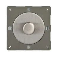 Wyłączniki światła i elektryczne - VARILIGHT Ściemniacz przyciskowo-obrotowy VARILIGHT  stal szlifowana  VARILIGHT - miniaturka - grafika 1