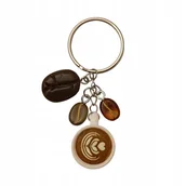 Breloki - Breloczek Kawa Brelok Kawka Kółko - miniaturka - grafika 1