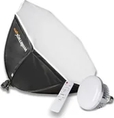 Lampy studyjne - Lampa studyjna Walimex walimex pro LED 45W Octagon Ø65cm Bi color - miniaturka - grafika 1