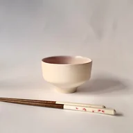 Miski i półmiski - Miska/czarka beżowo-różowa - miniaturka - grafika 1
