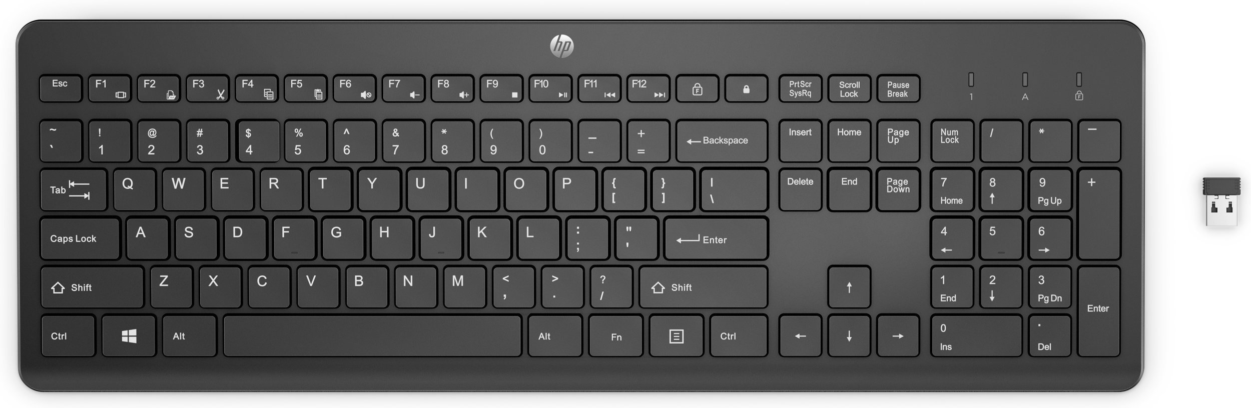 HP 230 Wireless Keyboard - bezprzewodowa klawiatura CZ/SK lokalizacja 3L1E7AA#BCM 3L1E7AA#BCM
