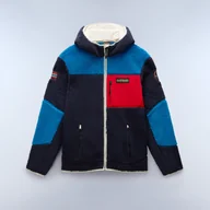 Bluzy męskie - Męska BLUZA POLAROWA NAPAPIJRI YUPIK FZH 3 NP0A4GNSMN41 – Granatowy - miniaturka - grafika 1