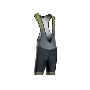 Spodenki rowerowe NORTHWAVE ORIGIN Bibshort czarno żółte - Spodenki rowerowe - miniaturka - grafika 1