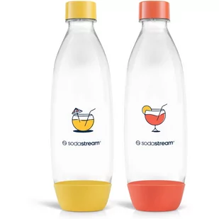 Sodastream Butelka Fuse Orange/Yellow 2x 1 l, do zmywarki - Saturatory - miniaturka - grafika 1