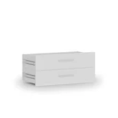 Inne meble biurowe - Szuflady do szafy PRIMO, 2 szuflady, 1781 x 800 x 420 mm, biały - miniaturka - grafika 1