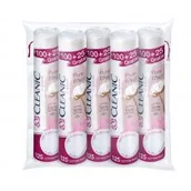 Waciki, płatki i patyczki kosmetyczne - Cleanic PŁATKI KOSMETYCZNE PURE EFFECT OKRĄGŁE 5 X 125 SZT - miniaturka - grafika 1