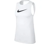 Koszulki i topy damskie - Nike damska koszulka w Np Tank Essential Swoosh biały biały/czarny M - miniaturka - grafika 1