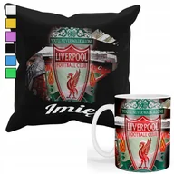 Gadżety dla niej i dla niego - ZESTAW KUBEK + PODUSZKA Z POSZEWKĄ- PREZENT DLA FANATYKA LIVERPOOL + IMIĘ - miniaturka - grafika 1