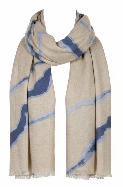 Szal damski Tom Tailor chusta długa wzorzysta