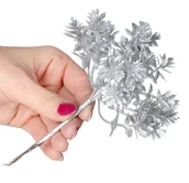 Ozdoby bożonarodzeniowe - GAŁĄZKA DEKORACYJNA ŚWIĄTECZNA NA STROIK 15,5 CM - miniaturka - grafika 1