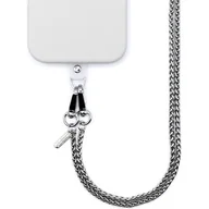 Pozostałe akcesoria do telefonów - Smycz do telefonu CRONG Phone Crossbody Srebrny - miniaturka - grafika 1