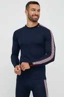 Bielizna sportowa męska - Helly Hansen longsleeve funkcyjny kolor czarny - miniaturka - grafika 1