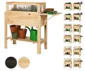 Szklarnie ogrodowe - Miniszklarnia z półką dolną i boczną OBL - Naturalna / Wamar-Sosenka - miniaturka - grafika 1